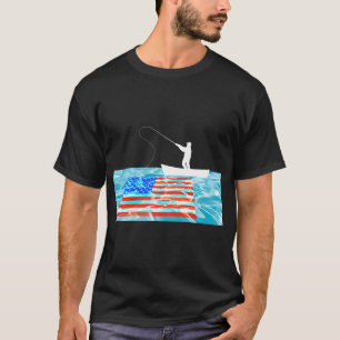 Angeln: Fang den Stern deines Staates in der US-Fl T-Shirt