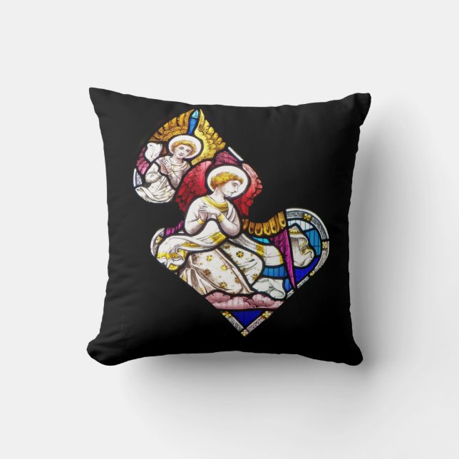 ANGELN FENSTER AUS GLAS KISSEN (Vorderseite)