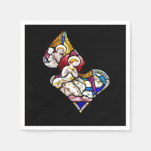 ANGELN FENSTER AUS GLAS SERVIETTE