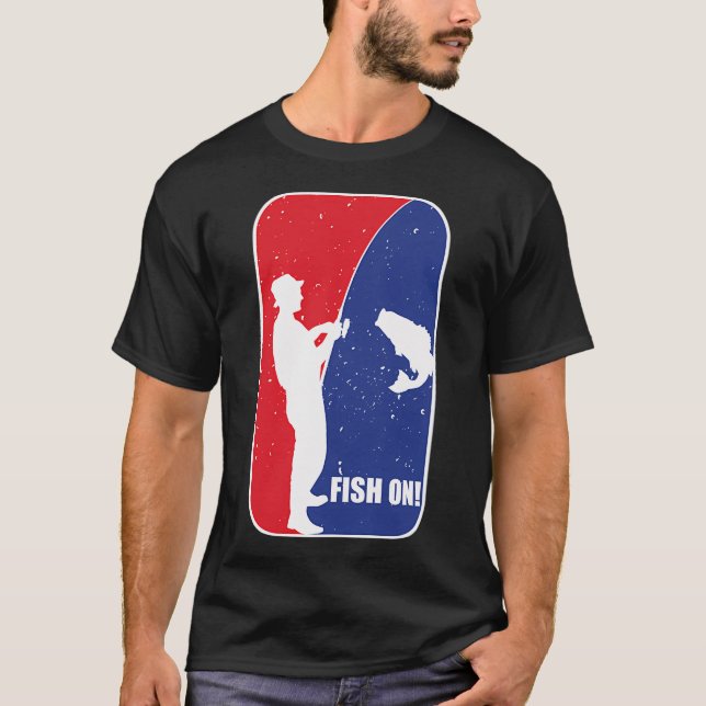 Angeln - Fische auf! T-Shirt (Vorderseite)
