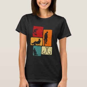 Angeln Fische Vintage Retro Für Angler Männer Frau T-Shirt