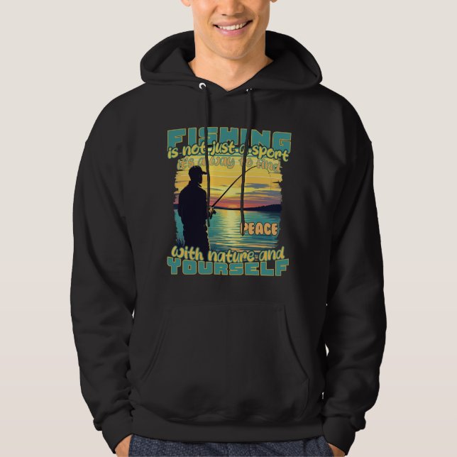 Angeln: Frieden finden mit der Natur und sich selb Hoodie (Vorderseite)
