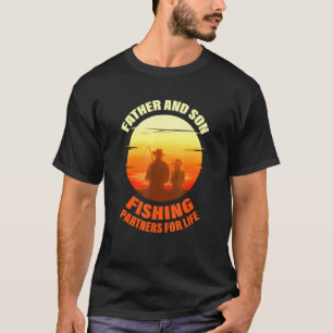 Angeln für Fischer Vater und Sohn Angel-Tour T-Shirt