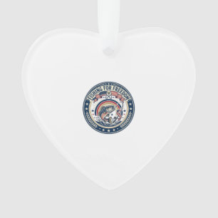 Angeln für Freiheit Patriotisches Hobby Vintage Ornament