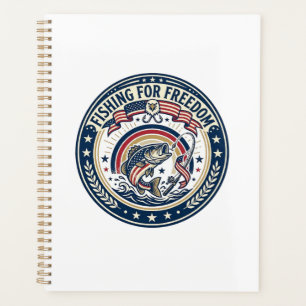 Angeln für Freiheit Patriotisches Hobby Vintage Planer