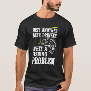 Angeln für Männer Biertrinker Angler Experte T-Shirt