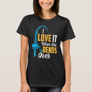 Angeln für Männer Ich liebe es wenn sie sich bückt T-Shirt