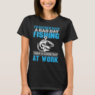 Angeln für Männer ICH WÜRDE LIEBER FISCHEN BEI DER T-Shirt