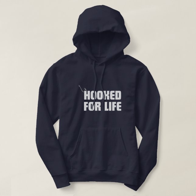 Angeln fürs Leben Hoodie (Design vorne)