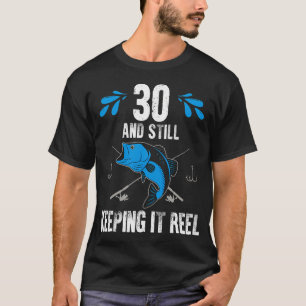 Angeln Geburtstag mit Reel T-Shirt