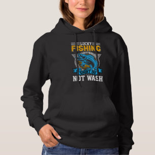Angeln Glückliches Angeln Nicht waschen 1 Hoodie