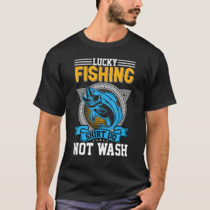 Angeln Glückliches Fischen Nicht waschen 1 T-Shirt