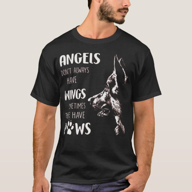 ANGELN HABEN MANCHMAL NICHT IMMER TATSÄCHLICH TÄTI T-Shirt (Vorderseite)