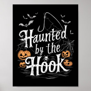 Angeln Halloween Gruseliger Fischer Fisch Streich  Poster