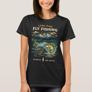 Angeln hat mich gerettet Design mit Bass-Fisch-Kun T-Shirt
