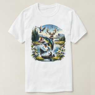 Angeln, Hirschjagd, Entenjagd T-Shirt