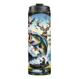 Angeln, Hirschjagd, Entenjagd Thermosbecher