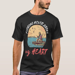 Angeln holt nie meinen herzen Fischfang T-Shirt
