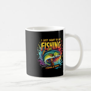 Angeln Ich Will Nur Zum Angeln Lebensstil Fischen Kaffeetasse
