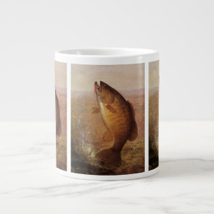 Angeln im Stil vergangener Zeiten, springender Sch Jumbo-Tasse