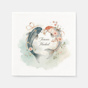 Angeln immer noch auf dich für die Hochzeit angefi Serviette