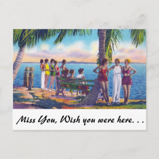 Angeln in Florida Postkarte
