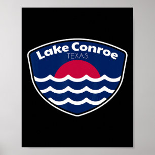 Angeln in Lake Conroe Texas Poster
