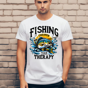Angeln ist billiger als Therapie  T-Shirt