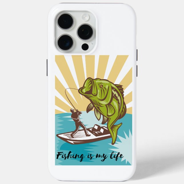 Angeln ist mein Leben Case-Mate iPhone Hülle (Rückseite)