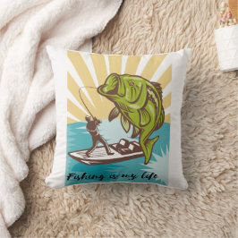 Angeln ist mein Leben Kissen