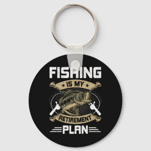 Angeln ist mein Rentenplan Fly Fishing Rentner Schlüsselanhänger