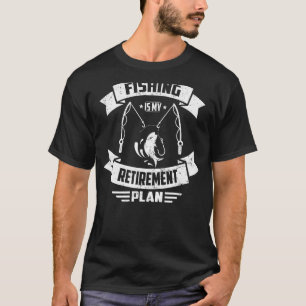 Angeln Ist Mein Rentenplan Gewohnheit Voll Spinnen T-Shirt