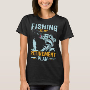 Angeln ist mein Rentenplan Vintage-Angel-Spruch T-Shirt