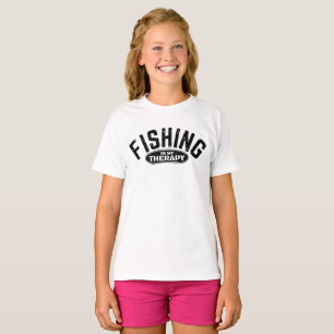 Angeln ist meine Therapie Angler lustige Geschenki T-Shirt