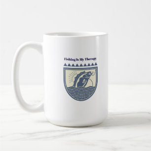 Angeln ist meine Therapie Kaffeetasse
