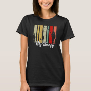 Angeln ist meine Therapie Lustig Vintage Retro Ang T-Shirt