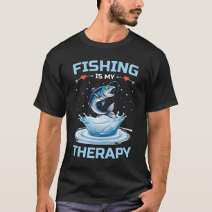 Angeln ist meine Therapie, Lustiger Angler, Angeln T-Shirt