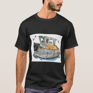 Angeln mit Hund und Katze, Schiff der Träume T-Shirt