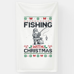 Angeln mit Weihnachten Santa Ferien Banner