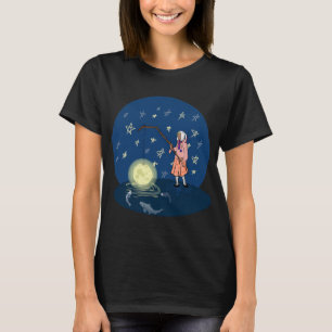 Angeln nach dem Mond T-Shirt