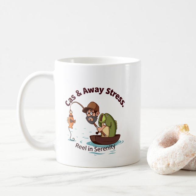 Angeln nach Freude Kaffeetasse (Mit Donut)