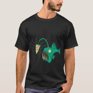 Angeln nach Pizza T-Shirt