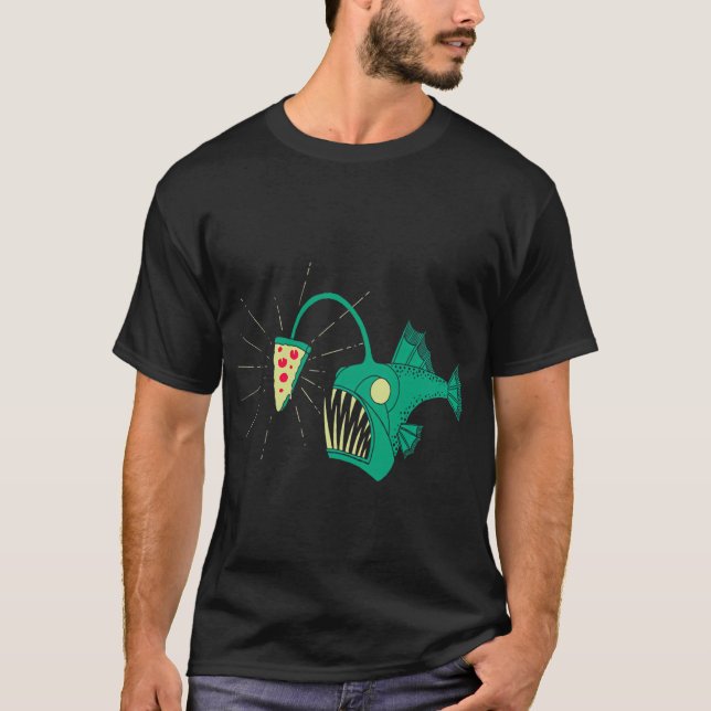 Angeln nach Pizza T-Shirt (Vorderseite)