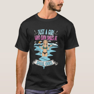 Angeln Nur Ein Mädchen, Das Kleine Anlächelt Fisch T-Shirt