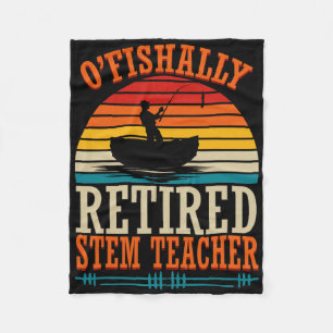 Angeln O'fishally Ruhestand Stem Lehrer  Fleecedecke