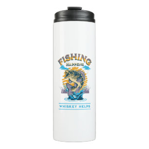 Angeln passiert. Whisky hilft! Thermosbecher