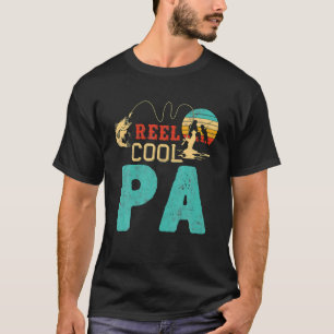 Angeln Rolle Cool Papa Vater-Tag Für Angler Papa T-Shirt