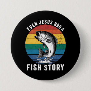Angeln Selbst Jesus Hatte Eine Fischgeschichte Bas Button