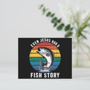 Angeln Selbst Jesus Hatte Eine Fischgeschichte Bas Postkarte