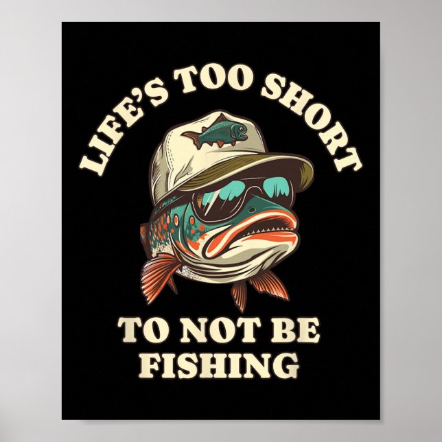 Angeln Spaß Chill Forelle Angler  Poster (Vorne)